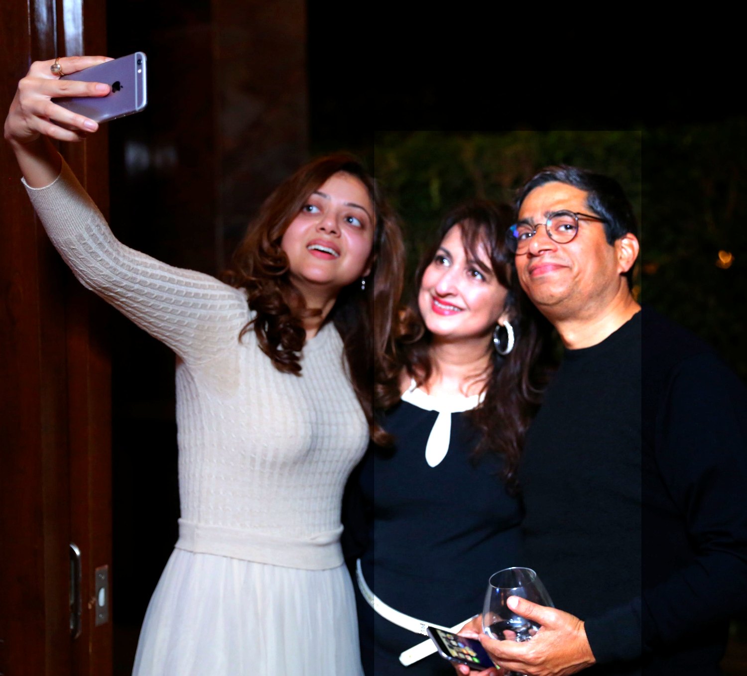 Kunwer Sachdev, Khushboo Sachdev and Dr. Inderbir Kaur Sandhu together